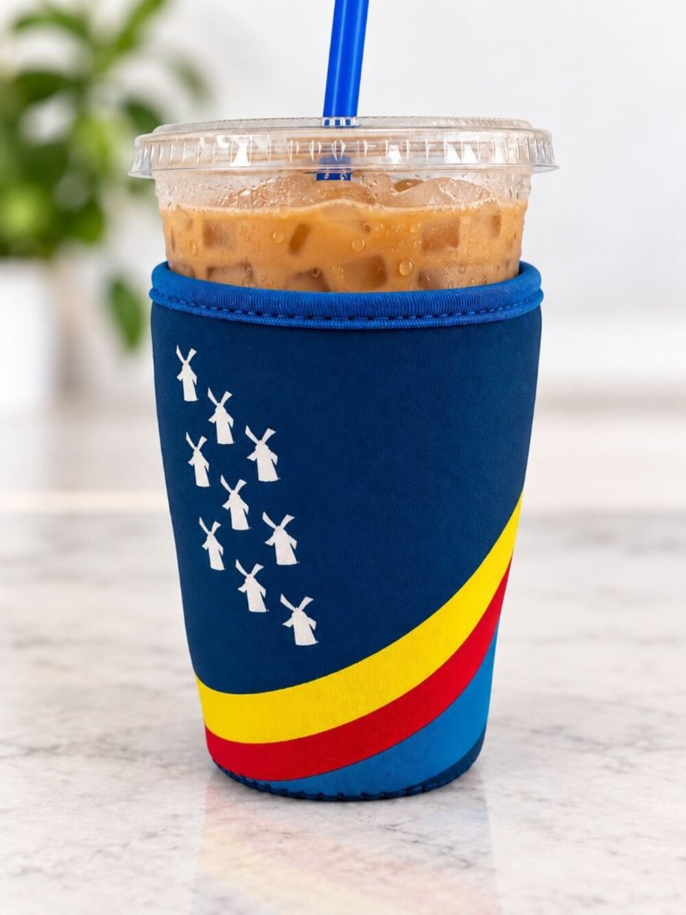 Dutch Bros Cold Cup M/L Rainbow Koozie Holder New